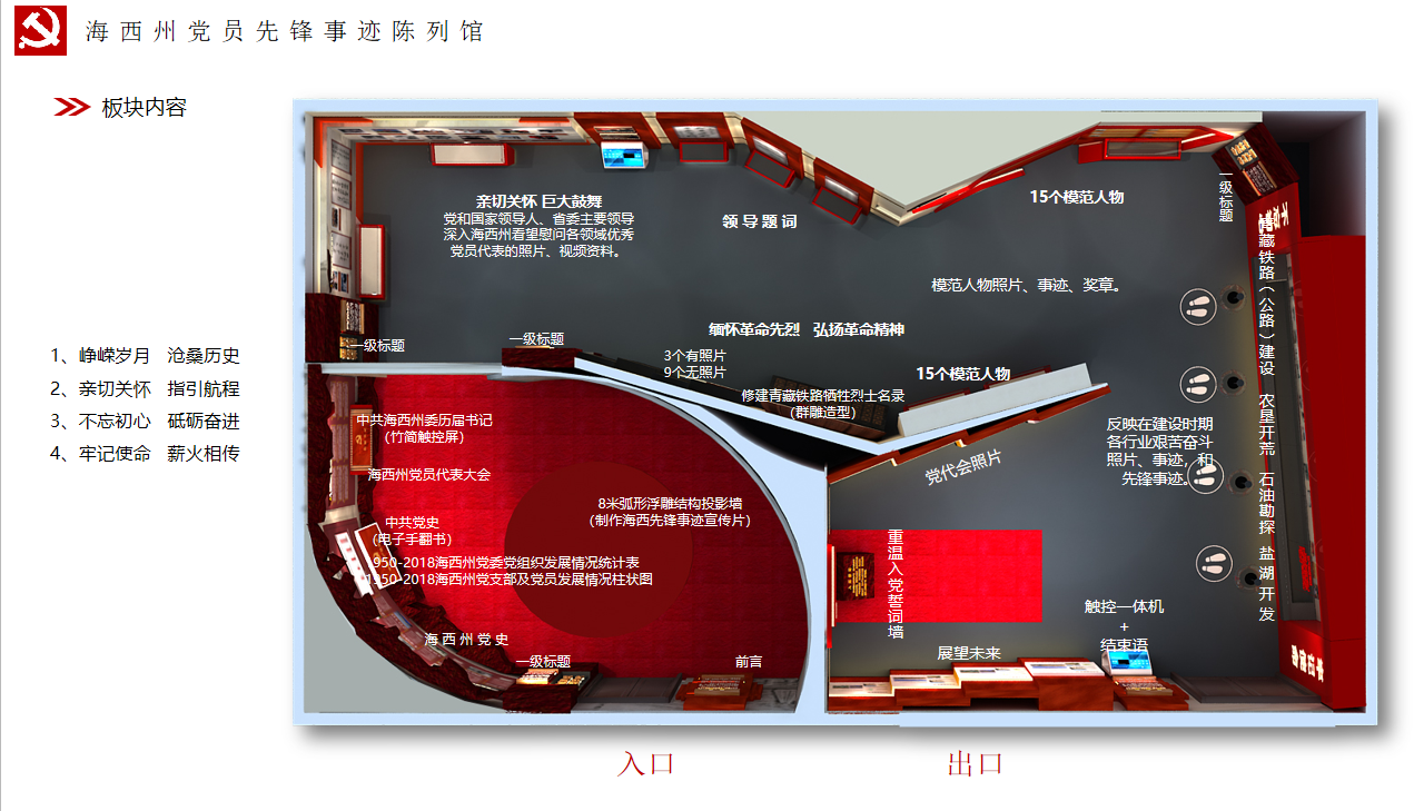 青海海西州陳列展覽館設(shè)計(jì)效果圖展示